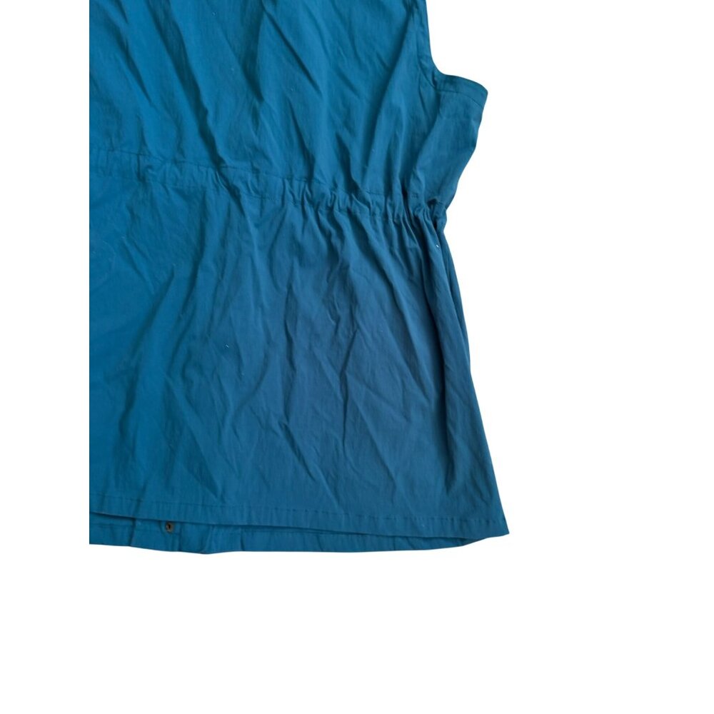 TORRID Teal Happy Camper Lined Drawstring Vest Si… - image 8